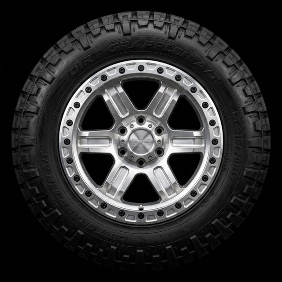 Heavy-duty truck and SUV wheel on display at NCW Tires in Escondido, CA